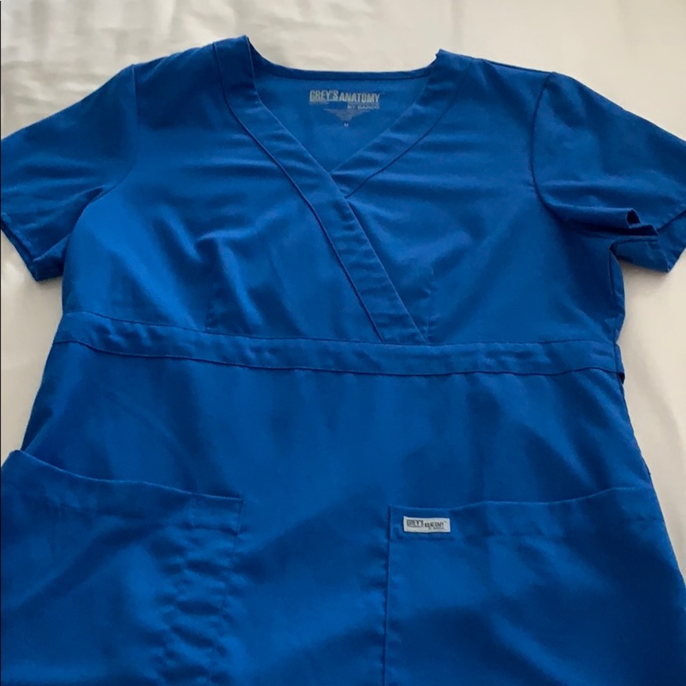 Grey's Anatomy Scrubs Modern Fit Mock Wrap Top